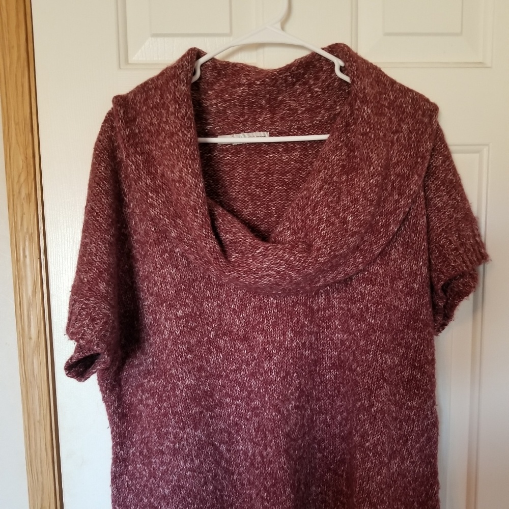 Maurices cowl neck short sleeve sweater 2X